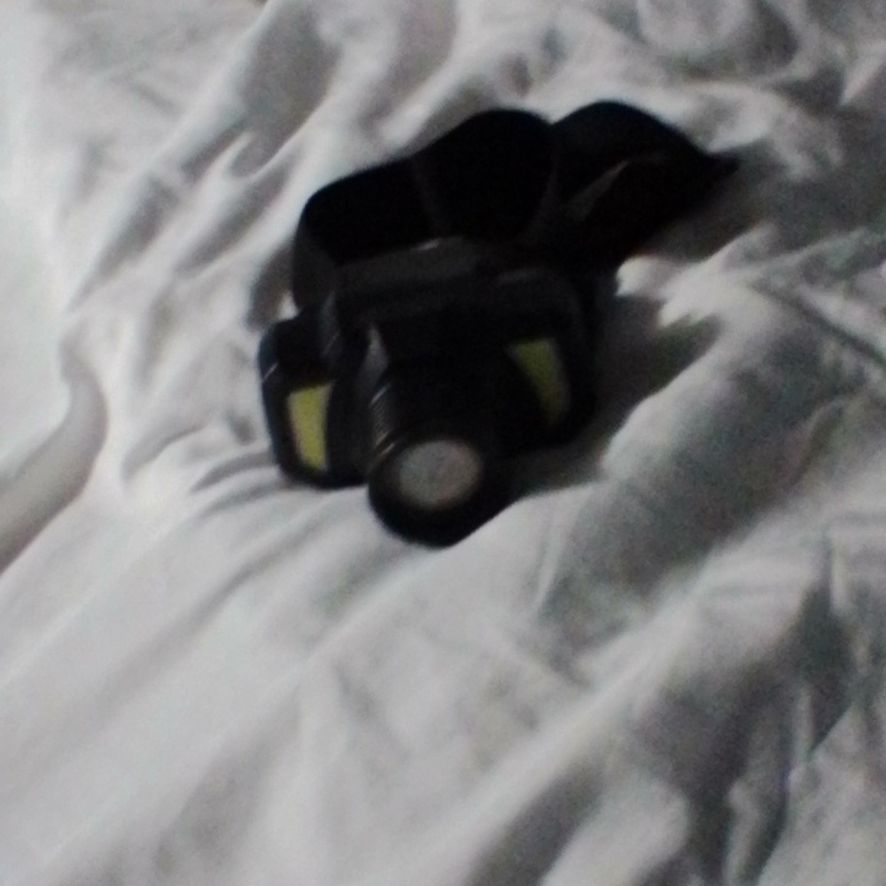 Head Lamp w Elastic Band and Adjustable Front and 6 Settings